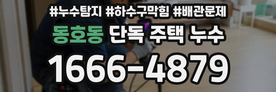 동호동 단독 주택 누수