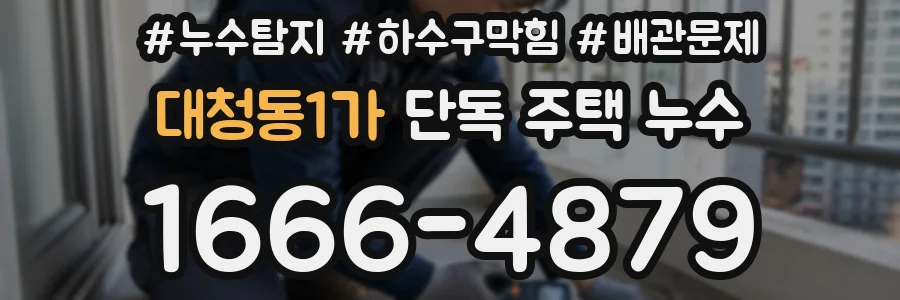 대청동1가 단독 주택 누수