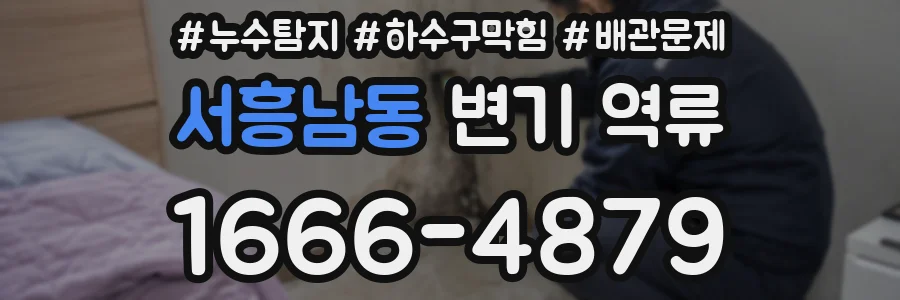 서흥남동 변기 역류