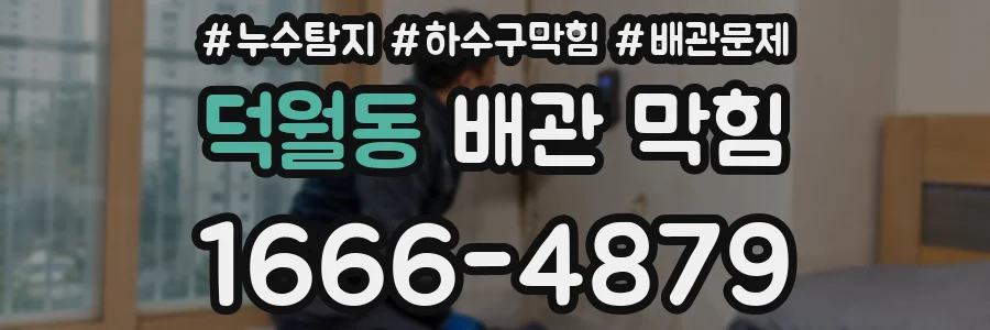 덕월동 배관 막힘