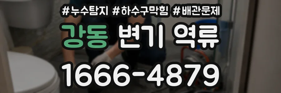 강동 변기 역류