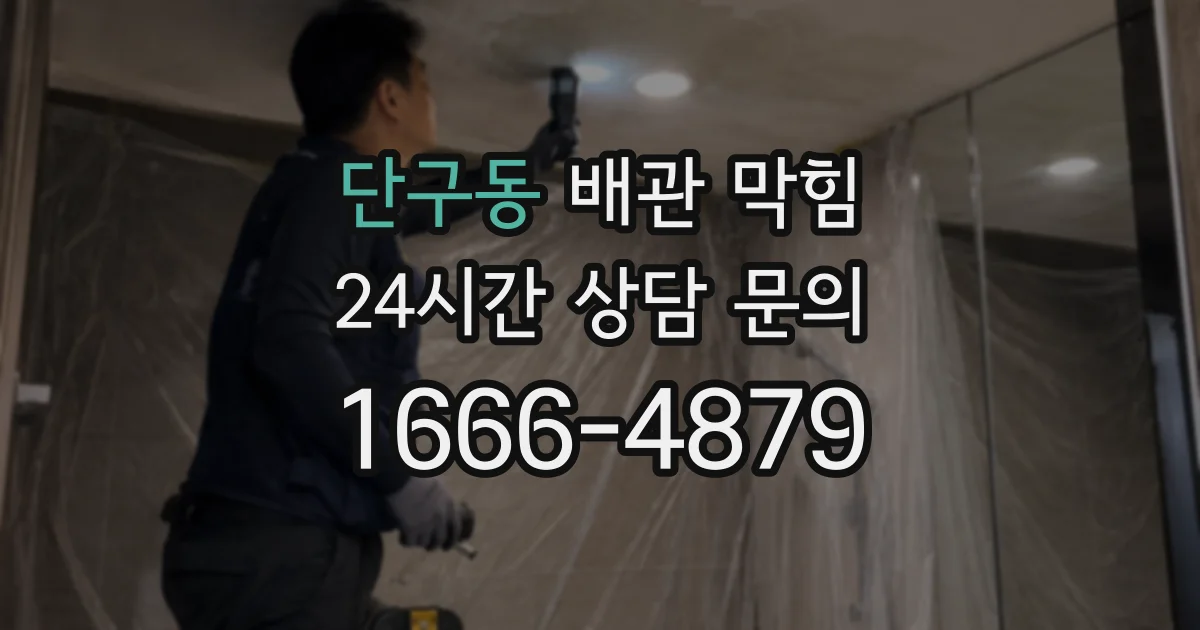 단구동 배관 막힘
