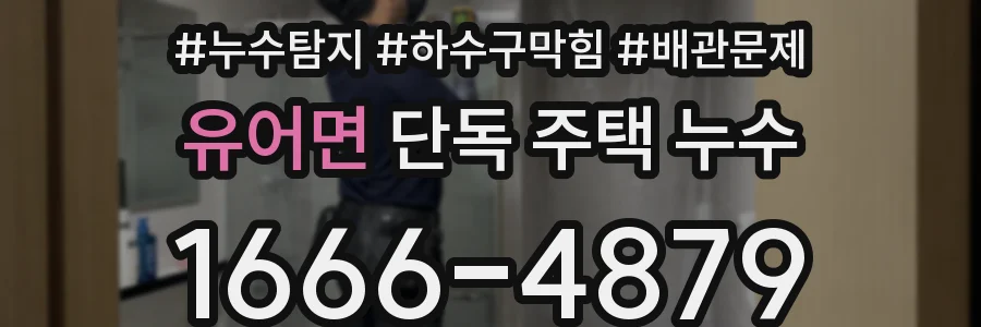 유어면 단독 주택 누수