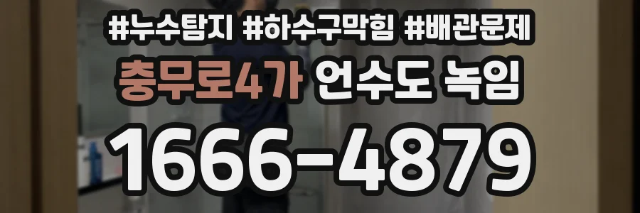 충무로4가 언수도 녹임