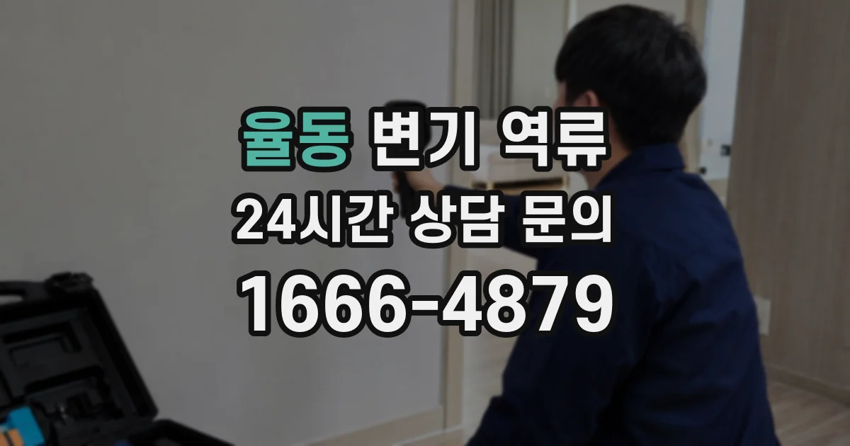 율동 변기 역류