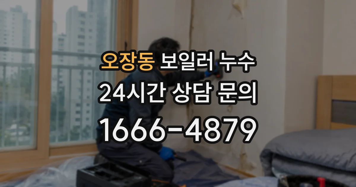 오장동 보일러 누수