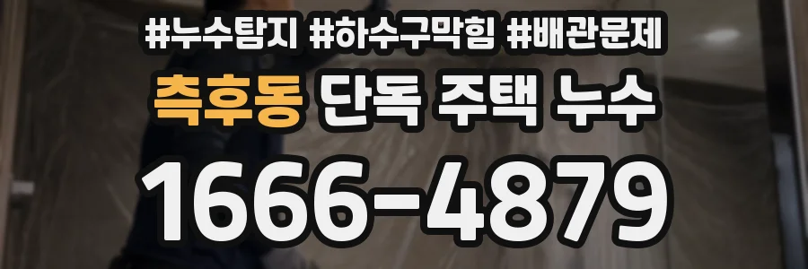 측후동 단독 주택 누수