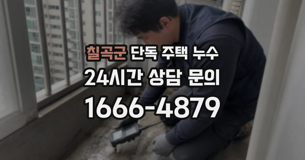 칠곡군 단독 주택 누수