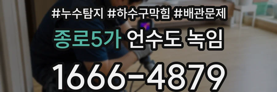 종로5가 언수도 녹임