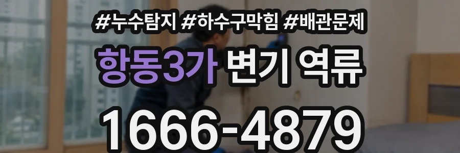 항동3가 변기 역류