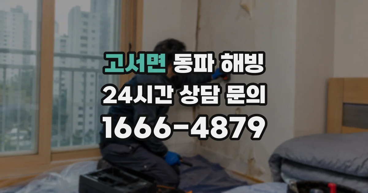 고서면 동파 해빙