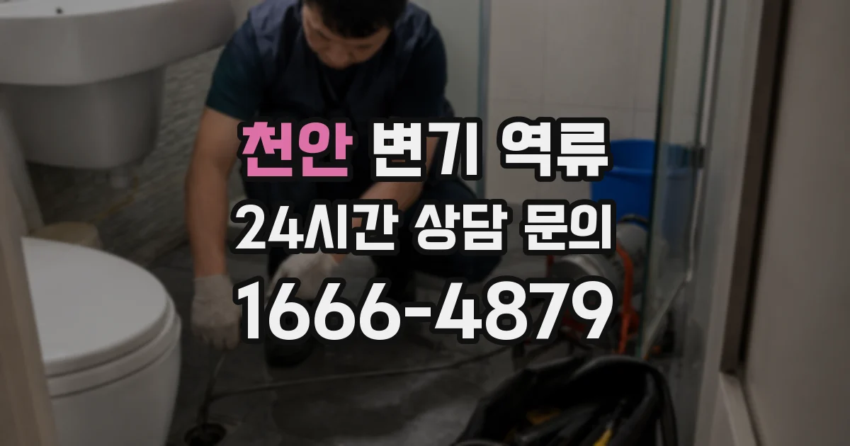 천안 변기 역류