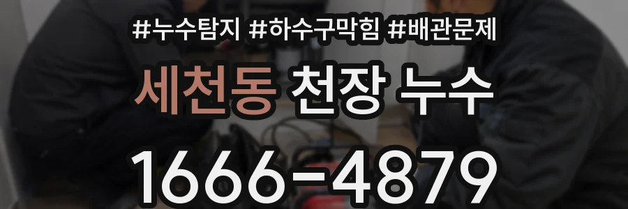 세천동 천장 누수