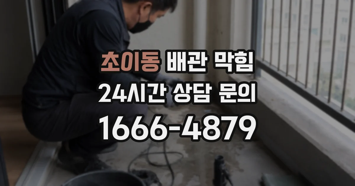초이동 배관 막힘