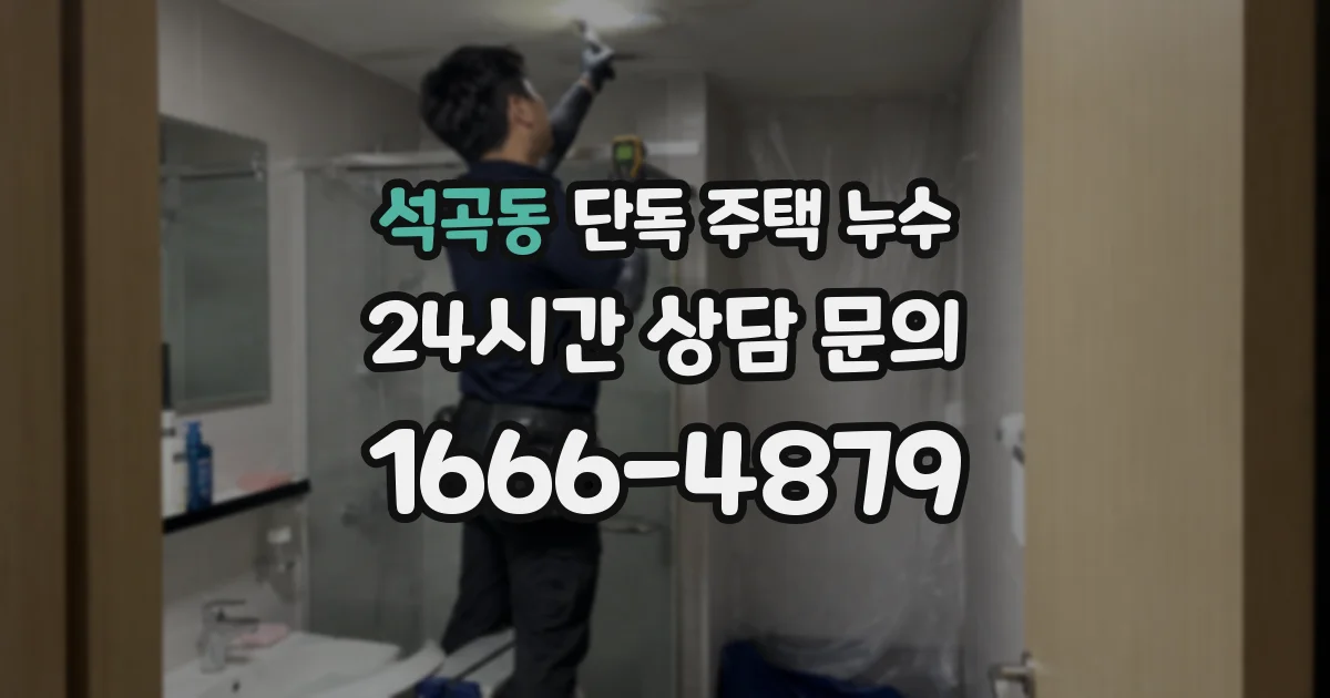 석곡동 단독 주택 누수