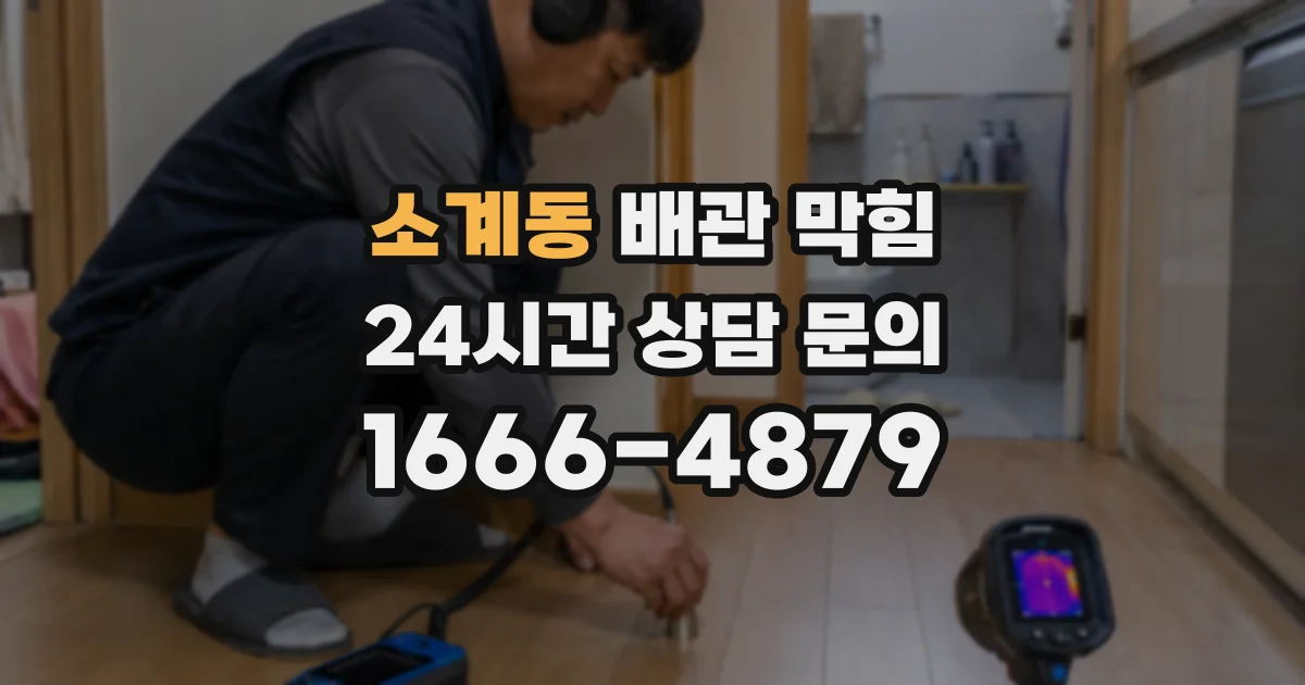 소계동 배관 막힘