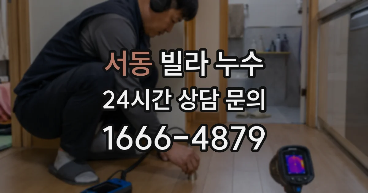 서동 빌라 누수
