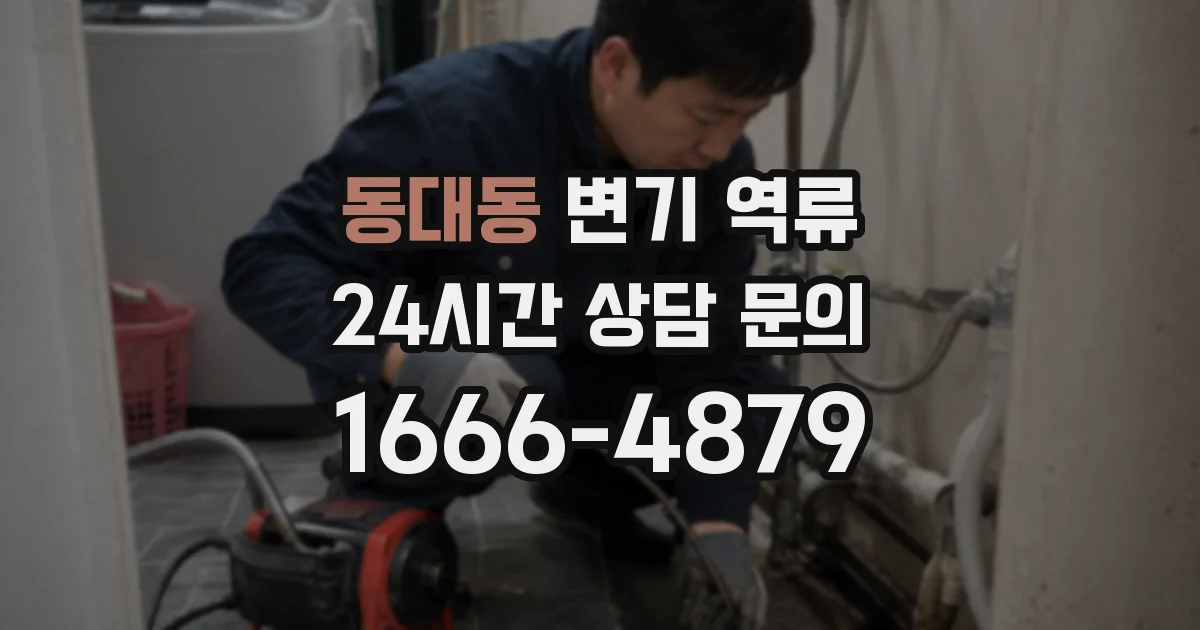 동대동 변기 역류