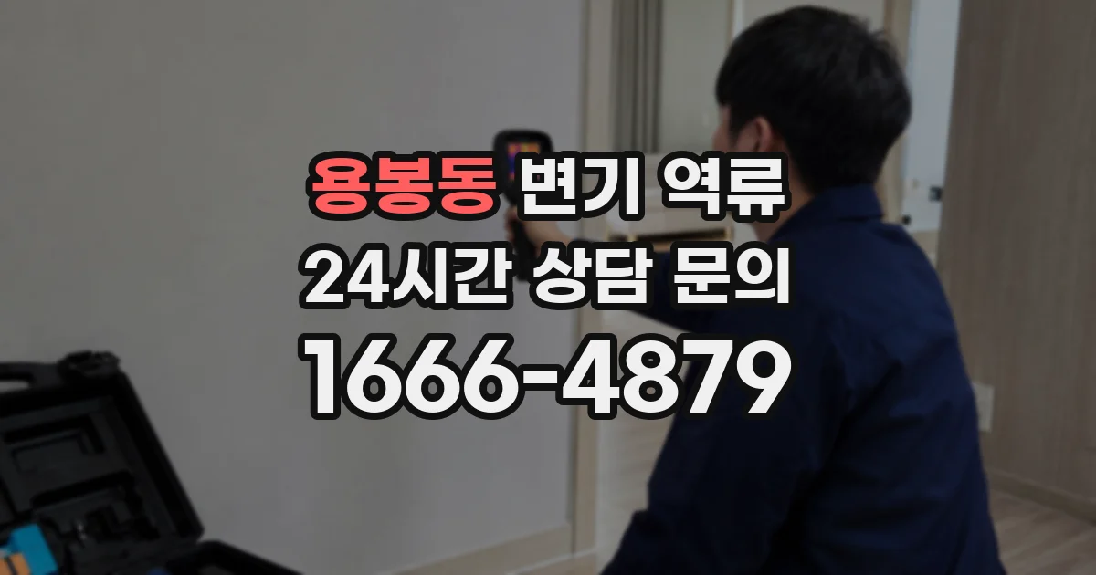 용봉동 변기 역류