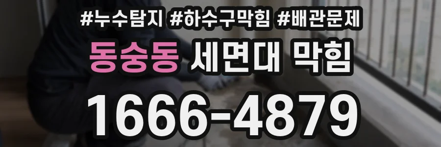 동숭동 세면대 막힘