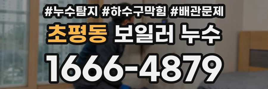 초평동 보일러 누수