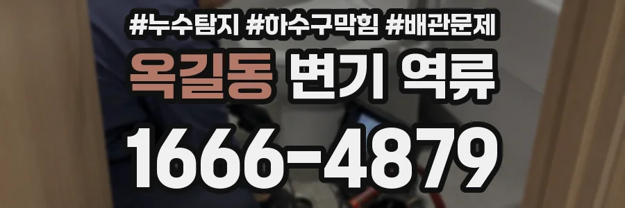 옥길동 변기 역류