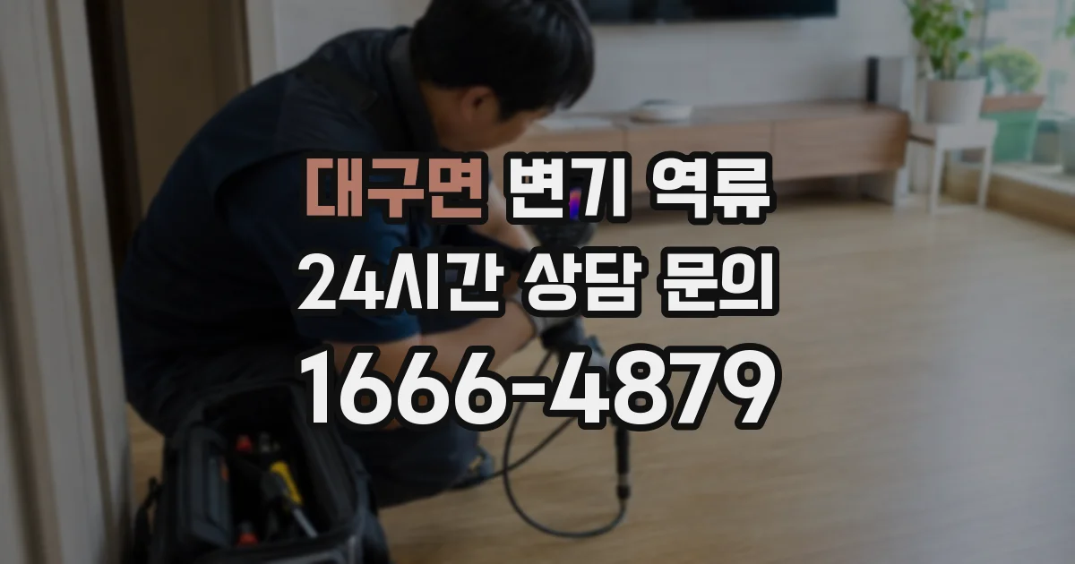 대구면 변기 역류