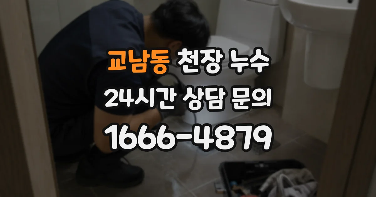 교남동 천장 누수