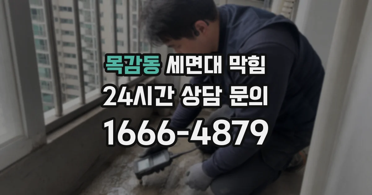 목감동 세면대 막힘
