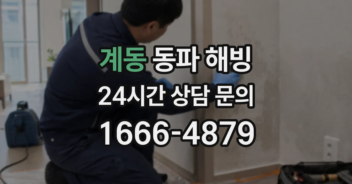계동 동파 해빙