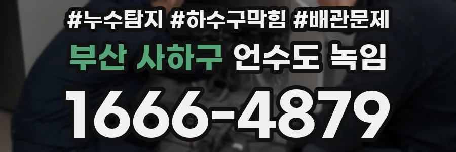 부산 사하구 언수도 녹임