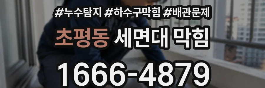 초평동 세면대 막힘