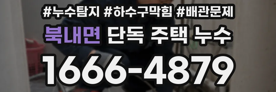 북내면 단독 주택 누수