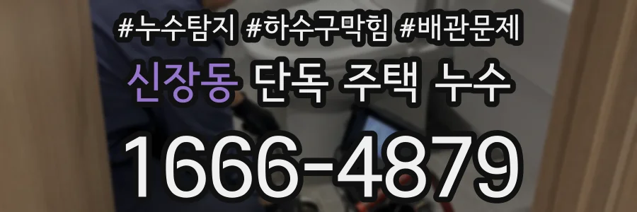 신장동 단독 주택 누수