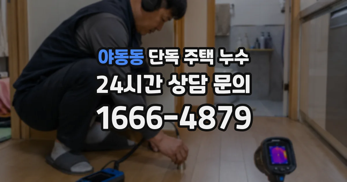 야동동 단독 주택 누수