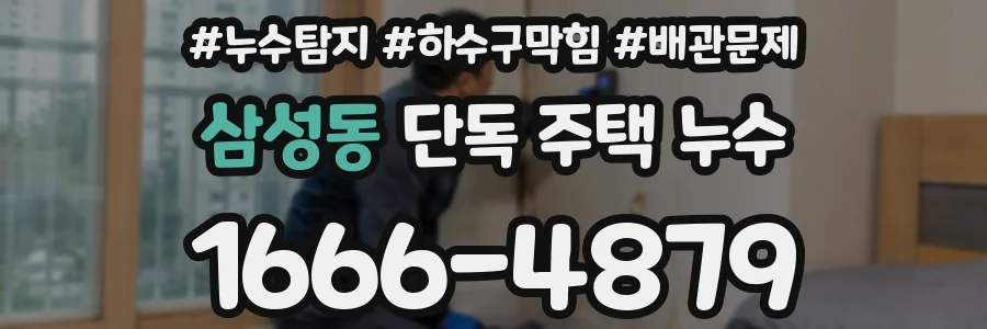 삼성동 단독 주택 누수
