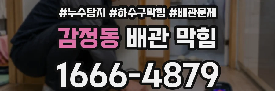 감정동 배관 막힘