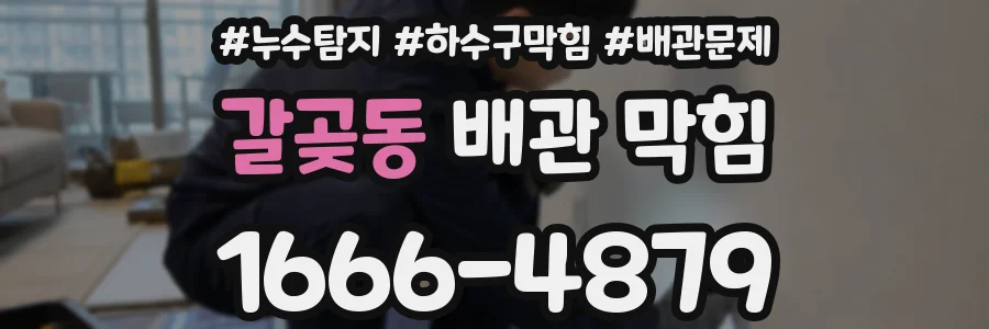 갈곶동 배관 막힘