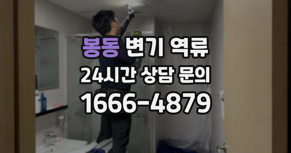 봉동 변기 역류