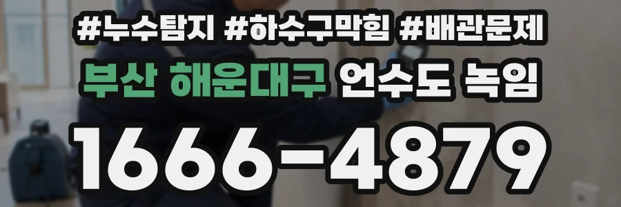 부산 해운대구 언수도 녹임