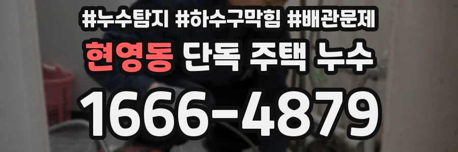 현영동 단독 주택 누수
