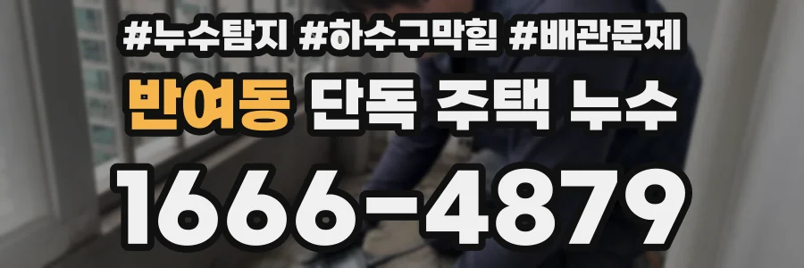 반여동 단독 주택 누수