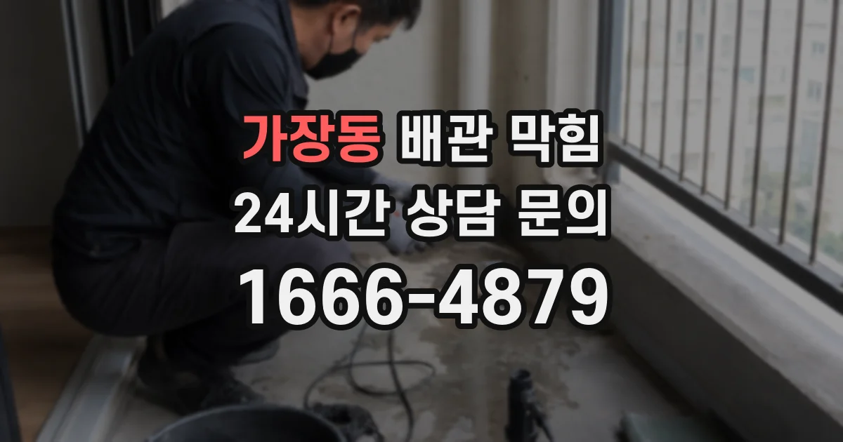 가장동 배관 막힘