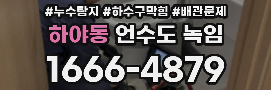 하야동 언수도 녹임