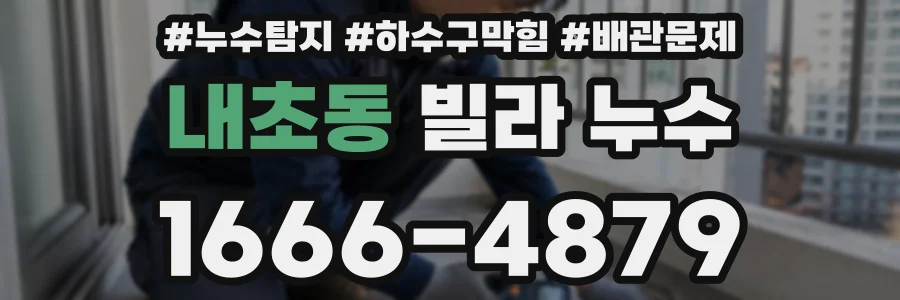 내초동 빌라 누수