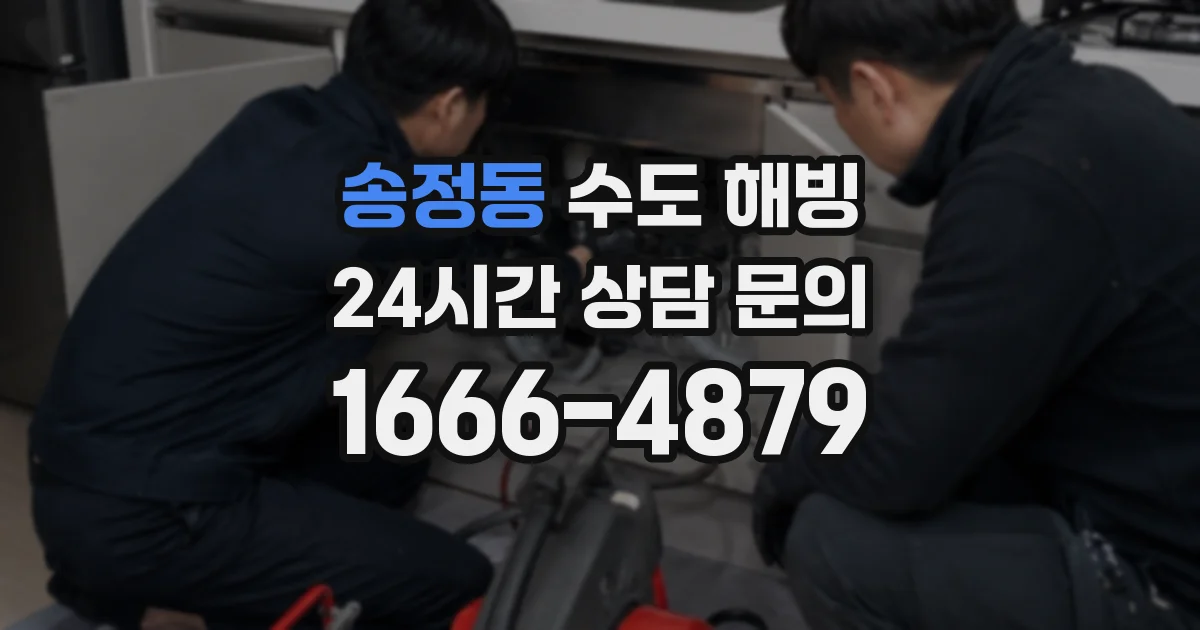 송정동 수도 해빙
