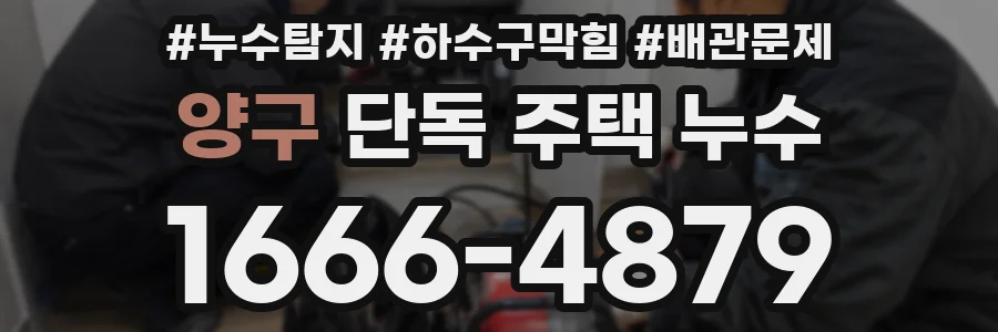 양구 단독 주택 누수