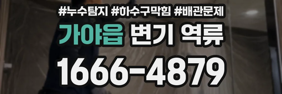 가야읍 변기 역류