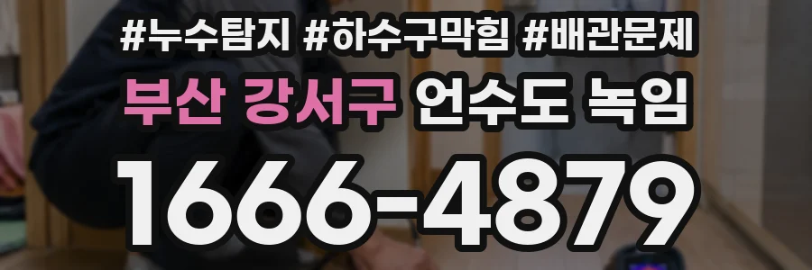 부산 강서구 언수도 녹임