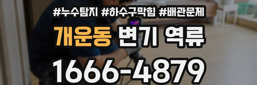 개운동 변기 역류